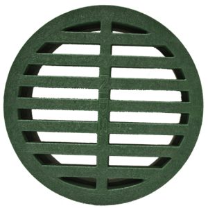 Timewell Tile 4in Round Grate - Green