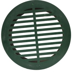 Timewell Tile 6in Round Grate - Black