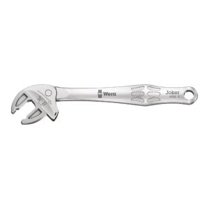WERA 05020100001 Chrome Adjustable Wrench Type, 6.1" Size, 1/2" Maximum Opening Adjustable Wrench