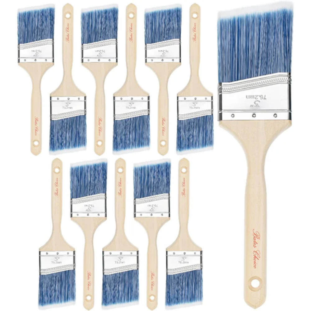 Bates- Paint Brushes, 3 Inch, 12 Pack