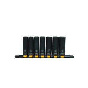 Dewalt 7-piece Metric Deep Impact Socket Set Dwmt74449osp