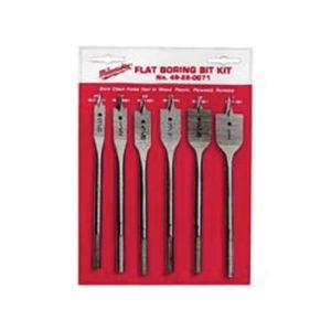 Milwaukee 49-22-0071 Universal Boring Bit Set, Carbon Steel, 6-piece