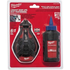 Milwaukee Electric Tool 48-22-3982 100 Ft. Bold Line Chalk Reel And Refill