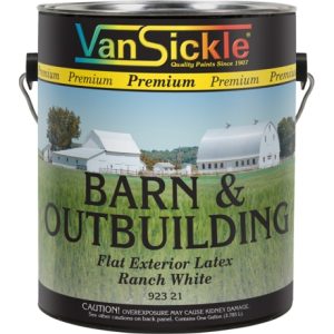 Van Sickle Barn & Outbuilding Economy Latex Ranch White Paint - 1 Gallon