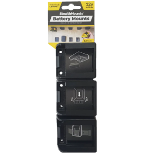 Stealthmounts Dewalt 12-volts Battery Mounts Black - 6pk