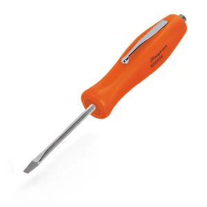 Flat Tip Pocket Screwdriver with Magnet (Orange)