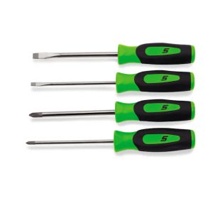 4 pc Instinct® Soft Grip Mini-Tip Combination Screwdriver Set (Green)