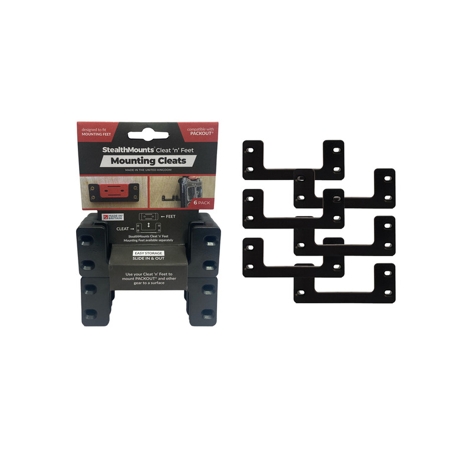 Stealthmounts Cleat 'n' Feet Mounting Cleats 6 Pack