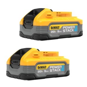 Dewalt 20v Max*powerstack™ 5.0 Ah Battery 2-pack