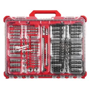 Milwaukee 1/4in & 3/8 106pc Ratchet And Socket Set In Packout - Sae & Metric