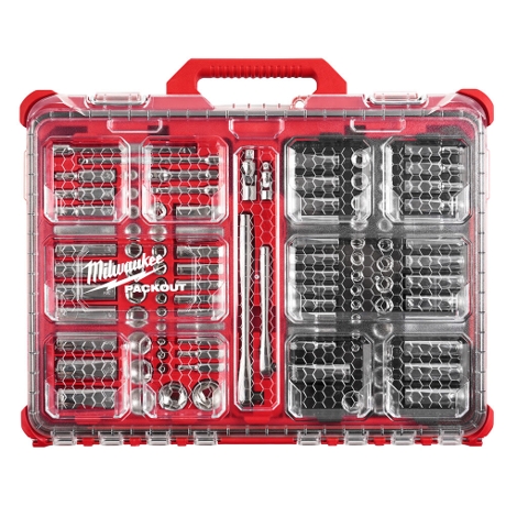 Milwaukee 1/4in & 3/8 106pc Ratchet And Socket Set In Packout - Sae & Metric