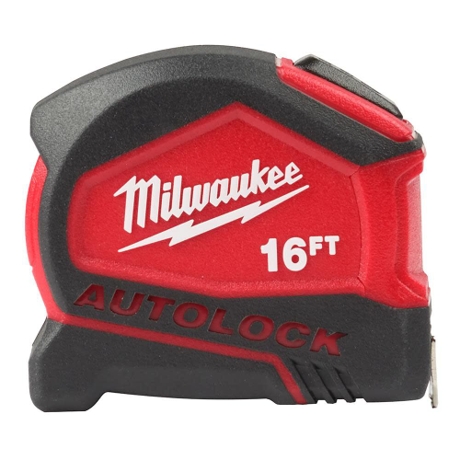 Milwaukee 16 Ft. Compact Auto Lock Tape