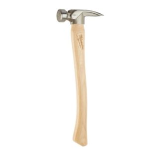 Milwaukee 19oz Milled Face Hickory Wood Framing Hammer
