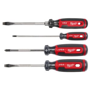 Milwaukee Cushion Grip Screwdriver 4pc Kit