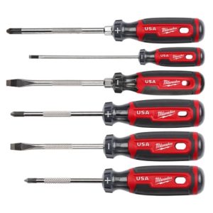 Milwaukee Cushion Grip Screwdriver 6pc Kit