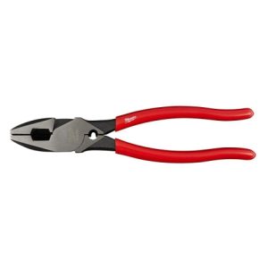 Milwaukee High Leverage Linesman's With Crimper-dipped Pliers