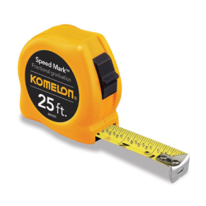 Komelon Speed Mark Fractional Tape Measure 25'
