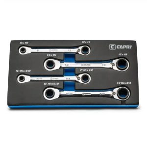 4-in-1 Reversible Box End Ratchet Wrench Set