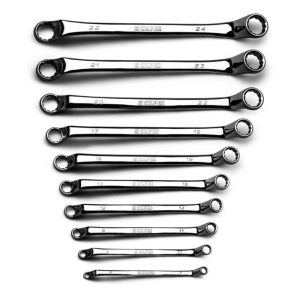 75-Degree Offset Double Box End Wrench Set, 6 – 24 mm