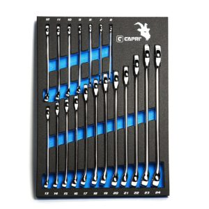Master Combination Wrench Set with The Mechanic’s Tray, 6 – 24mm, Metric